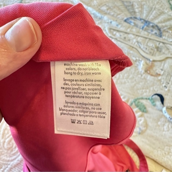 NWT WeWoreWhat cut out midi skirt in hot pink satin women’s size small - Picture 10 of 10